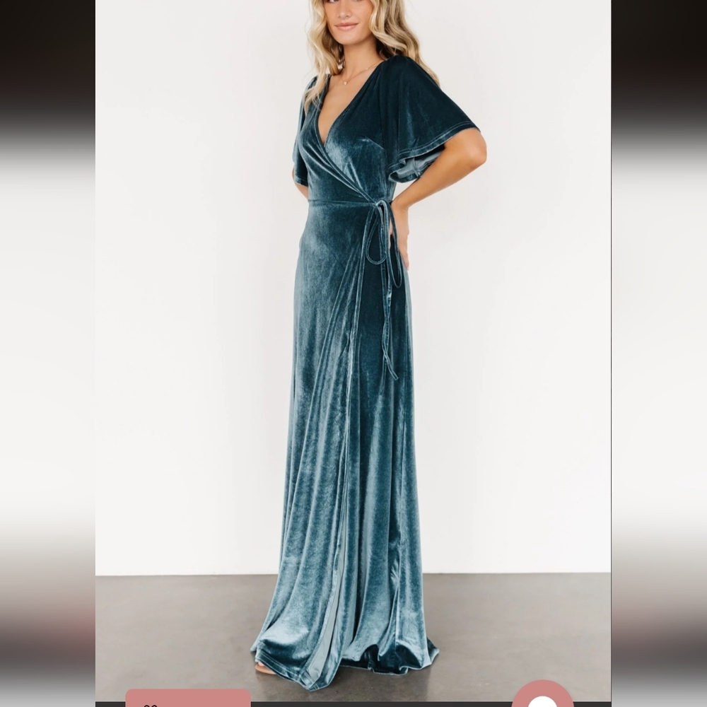 Baltic Born Velvet Wrap Dress Size Xs